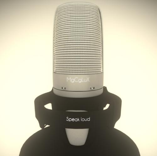 Low Poly Microphone preview image